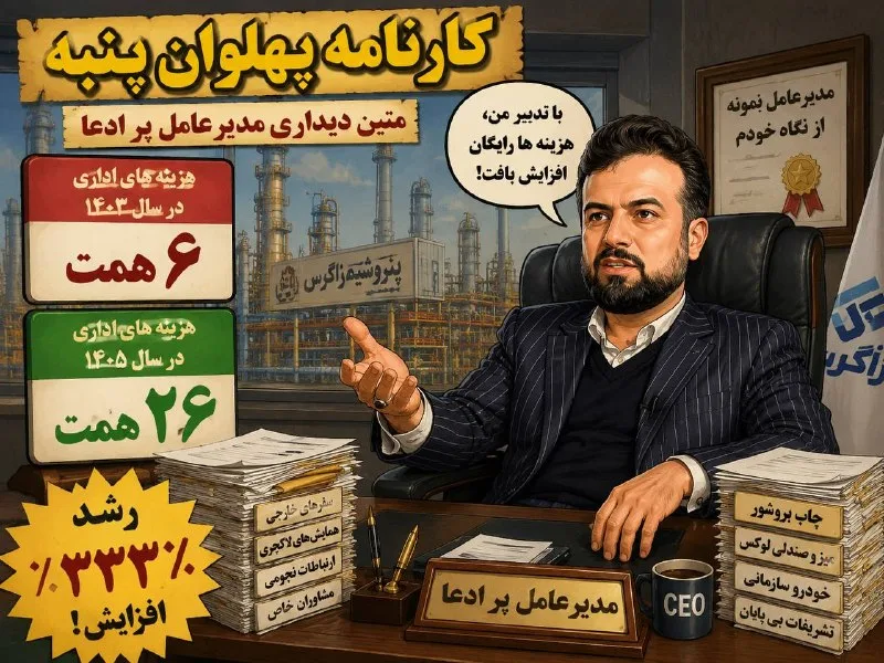 کارنامه جنجالی پهلوان پنبه در پتروشیمی زاگرس
