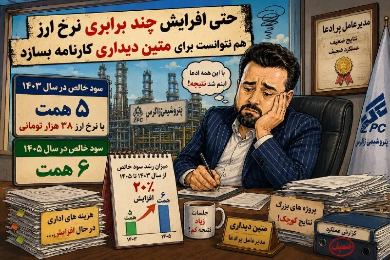 پهلوان پنبه پتروشیمی زاگرس؛ هزینههای اداری به آسمان میرسد!